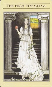 The High Priestess Tarot Card - The Mythic Tarot Deck