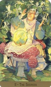 The Seeress - High Priestess - Victorian Fairy Tarot Deck