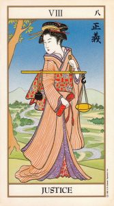 Justice Tarot Card - Ukiyoe Tarot Deck