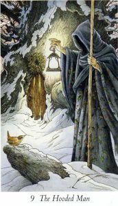 The Hooded Man (The Hermit) - The Wildwood Tarot Deck