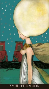 The Moon Tarot Card - Circe Tarot Deck