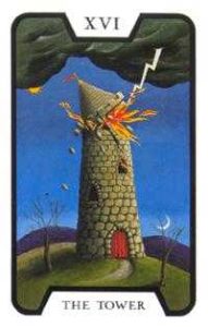 The Tower Tarot Card - Tarot of the Witches