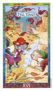 The Tower Tarot Card - The Whimsical Tarot Deck